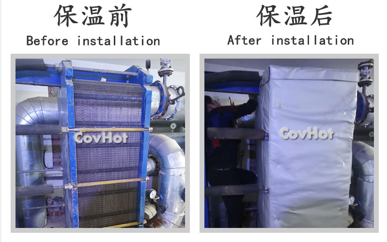 板式<a href=http://m.by3069.cn/e/tags/?tagname=%E6%8D%A2%E7%83%AD%E5%99%A8%E4%BF%9D%E6%B8%A9 target=_blank class=infotextkey>換熱器保溫</a>套,板換保溫罩